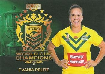 2023 NRL Traders Elite - World Cup Champions #WCC32 Evania Pelite Front